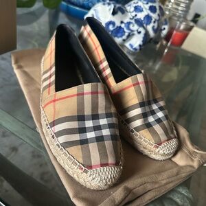 Burberry Checkered Slip-On Shoes